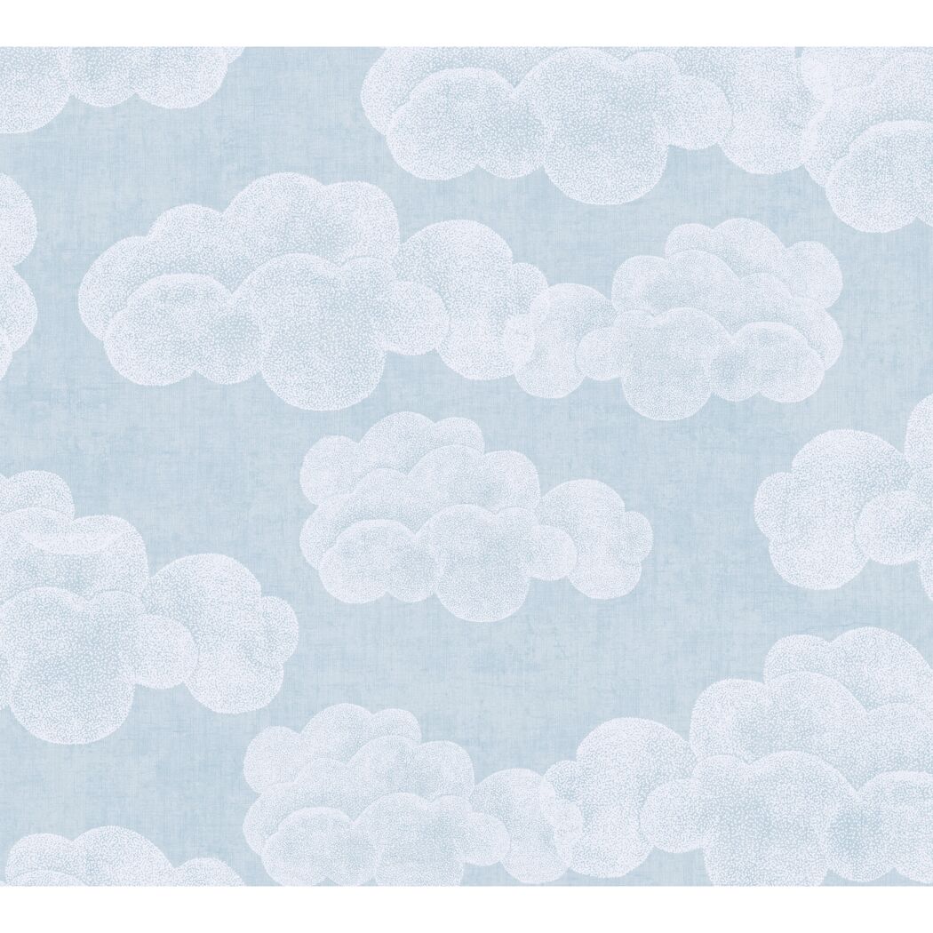 Vliestapete 'Lilly & Luis' Wolken blau 0,53 x 10,05 m