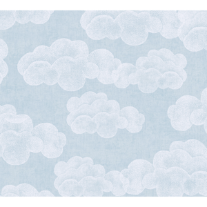 Lilly & Luis Kinderkamerbehang Strepen Blauw Crème - Effen Vliesbehang 10,05 M X 0,53 M, Made In Germany, 770784