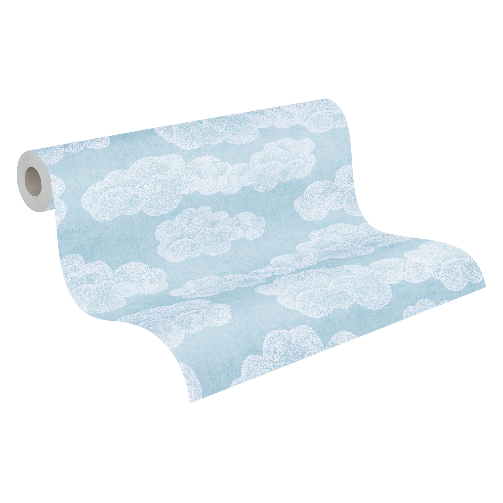 Vliestapete 'Lilly & Luis' Wolken blau 0,53 x 10,05 m