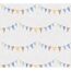 Vliestapete 'Lilly & Luis' Wimpel bunt 0,53 x 10,05 m
