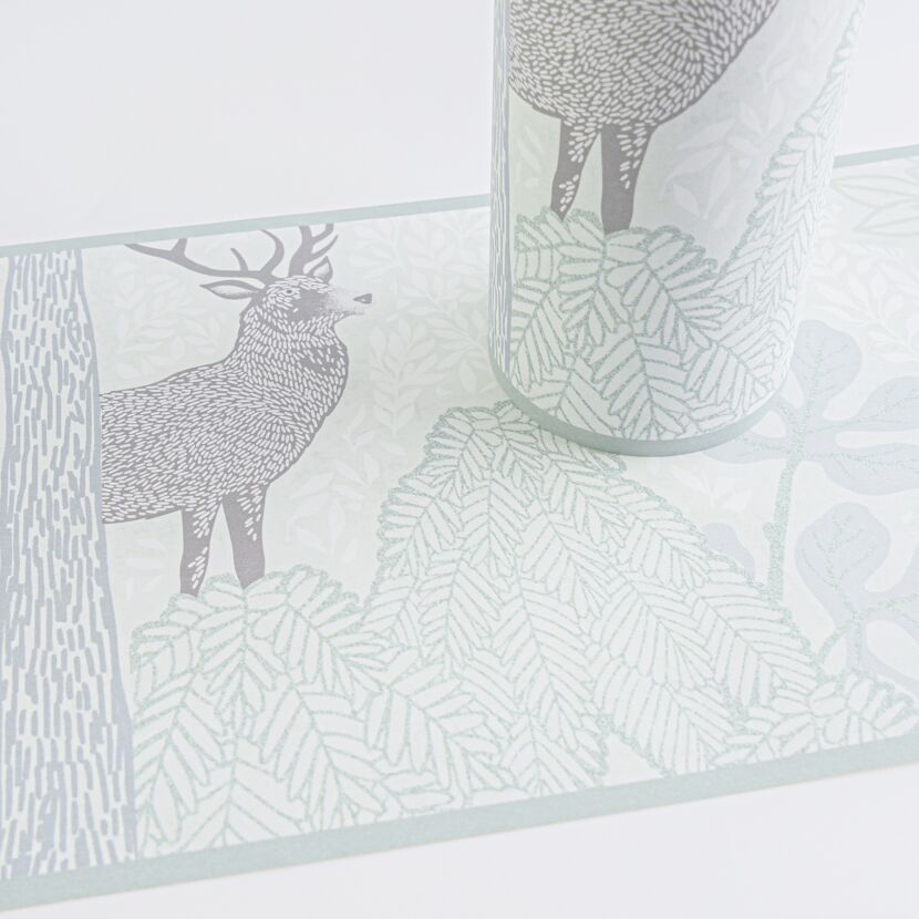 Bordüre 'Lilly & Luis' Wald grün 0,13 x 5 m