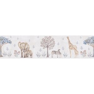 Bordüre 'Lilly & Luis' Tiere beige 0,13 x 5 m
