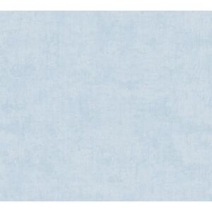 Vliestapete 'Lilly & Luis' Uni hellblau 0,53 x 10,05 m