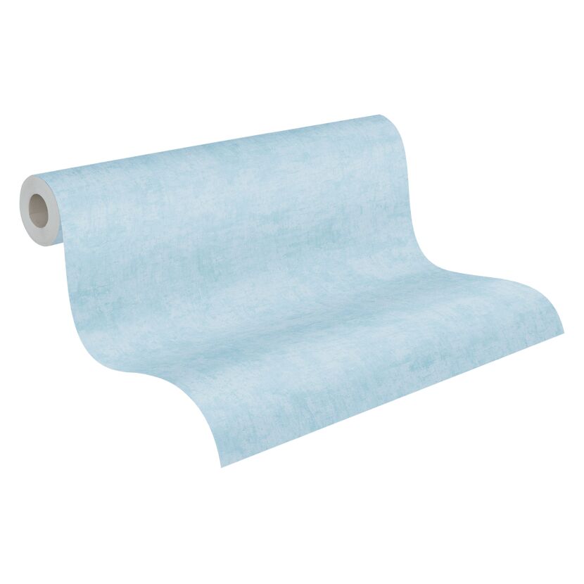 Vliestapete 'Lilly & Luis' Uni hellblau 0,53 x 10,05 m