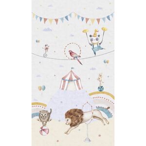 Vliestapete 'Lilly & Luis' Zirkus bunt 3-teilig 1,59 x 2,8 m