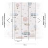Vliestapete 'Lilly & Luis' Ballons beige 3-teilig 1,59 x 2,8 m