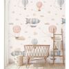 Vliestapete 'Lilly & Luis' Ballons beige 3-teilig 1,59 x 2,8 m
