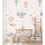 Vliestapete 'Lilly & Luis' Ballons beige 3-teilig 1,59 x 2,8 m