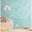 Vliestapete 'Lilly & Luis' Seerosen blau 3-teilig 1,59 x 2,8 m