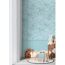 Vliestapete 'Lilly & Luis' Seerosen blau 3-teilig 1,59 x 2,8 m