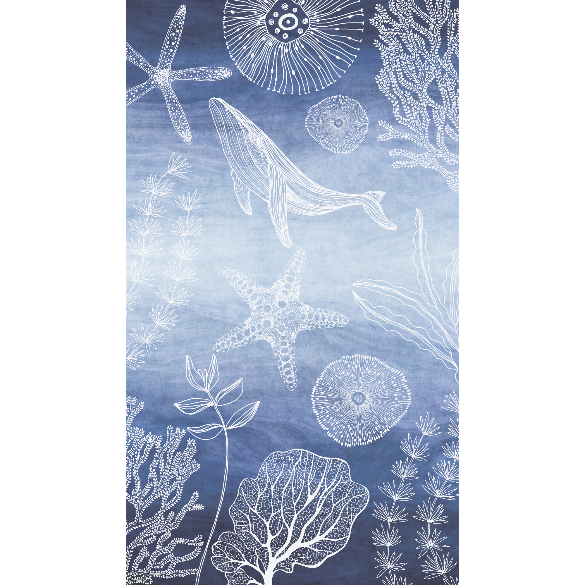Vliestapete 'Lilly & Luis' Meer blau 3-teilig 1,59 x 2,8 m