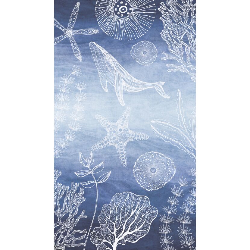 Vliestapete 'Lilly & Luis' Meer blau 3-teilig 1,59 x 2,8 m