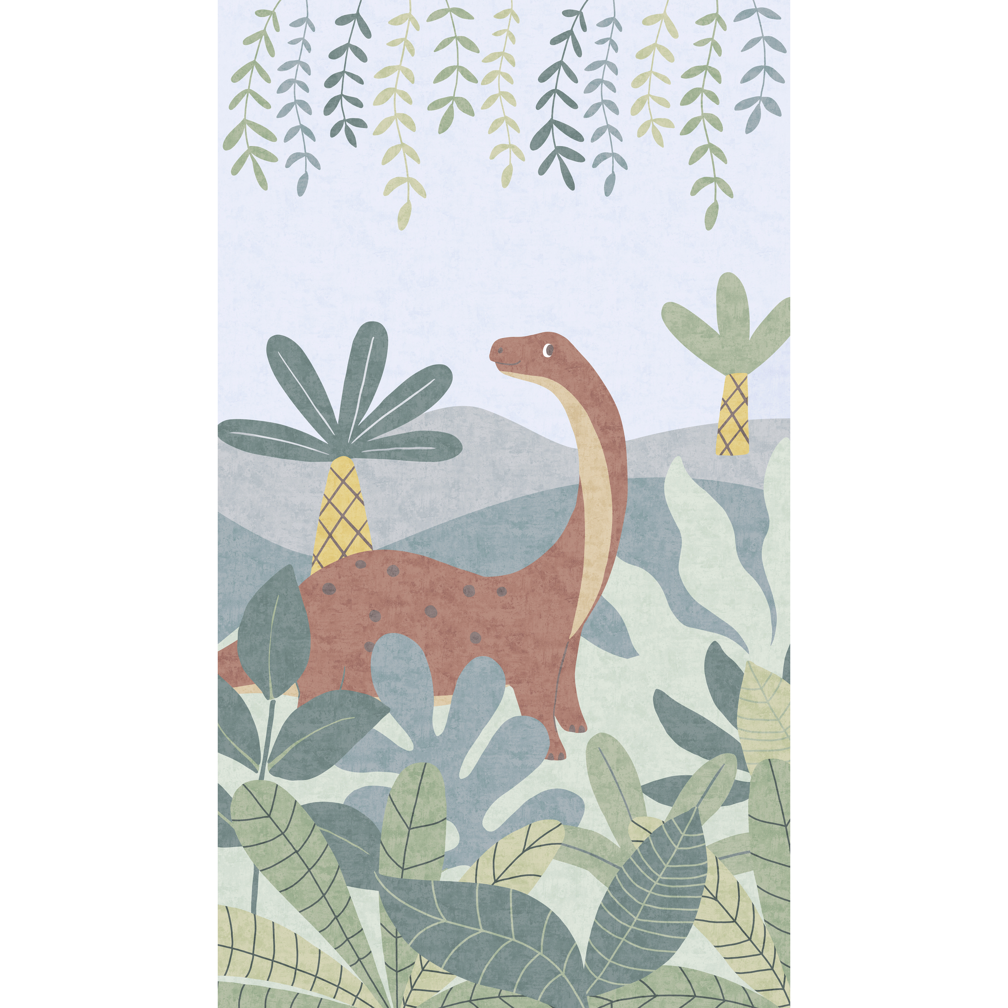 Vliestapete 'Lilly & Luis' Dino bunt 3-teilig 1,59 x 2,8 m