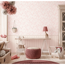 Vliestapete 'Lilly & Luis' Blüten rosa 3-teilig 1,59 x 2,8 m