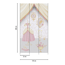 Vliestapete 'Lilly & Luis' Prinzessin rosa 3-teilig 1,59 x 2,8 m