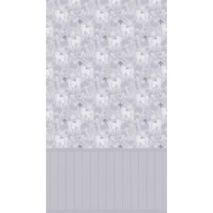 Vliestapete 'Lilly & Luis' Einhorn grau 3-teilig 1,59 x 2,8 m