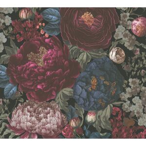 Vliestapete 'Michalsky 6' Blumen rot 0,53 x 10,05 m