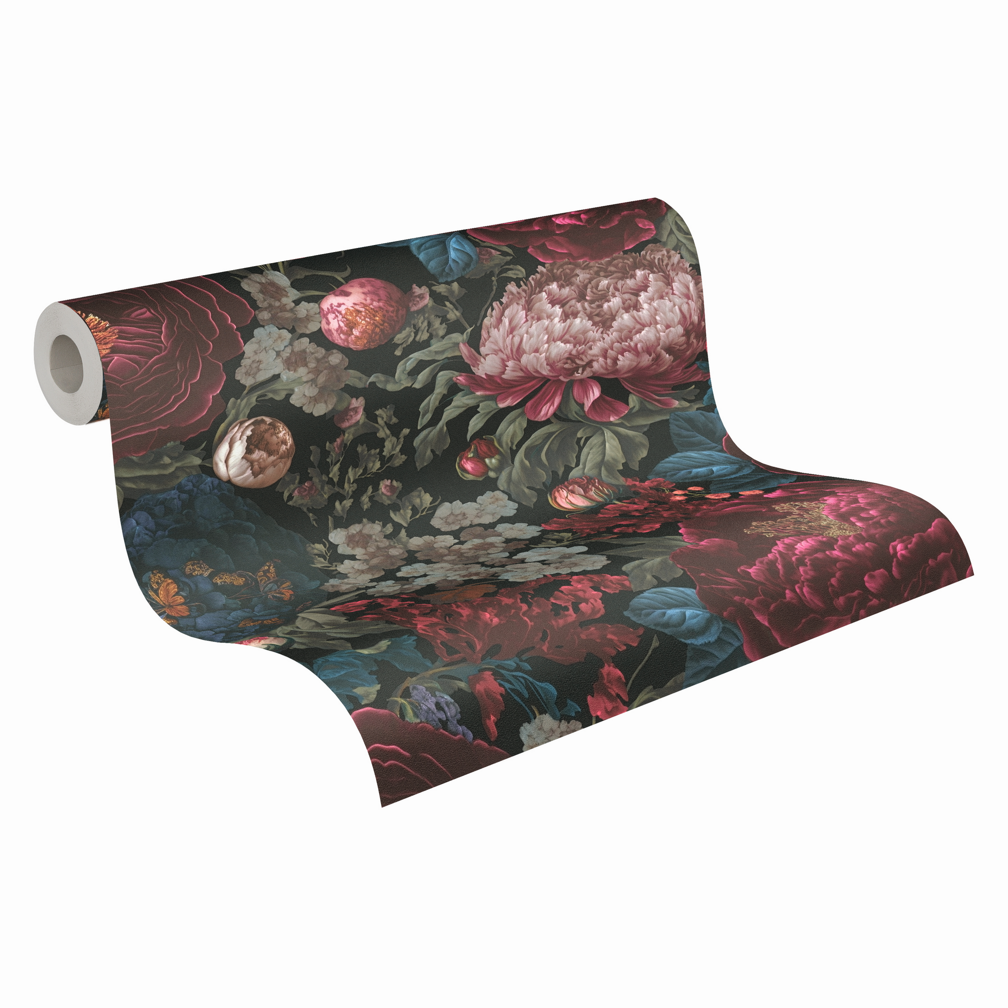 Vliestapete 'Michalsky 6' Blumen rot 0,53 x 10,05 m