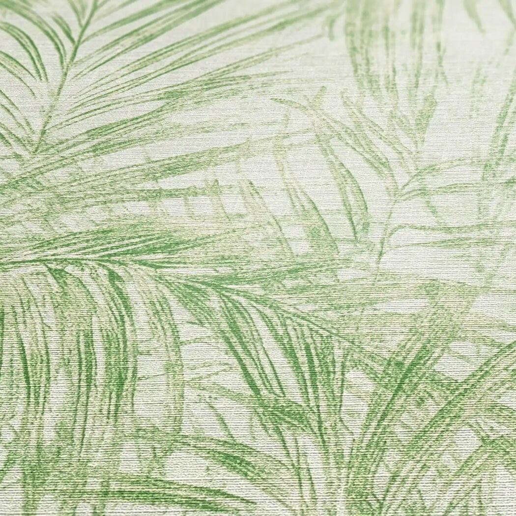 Vliestapete 'Michalsky 6' Palme hellgrün 0,53 x 10,05 m