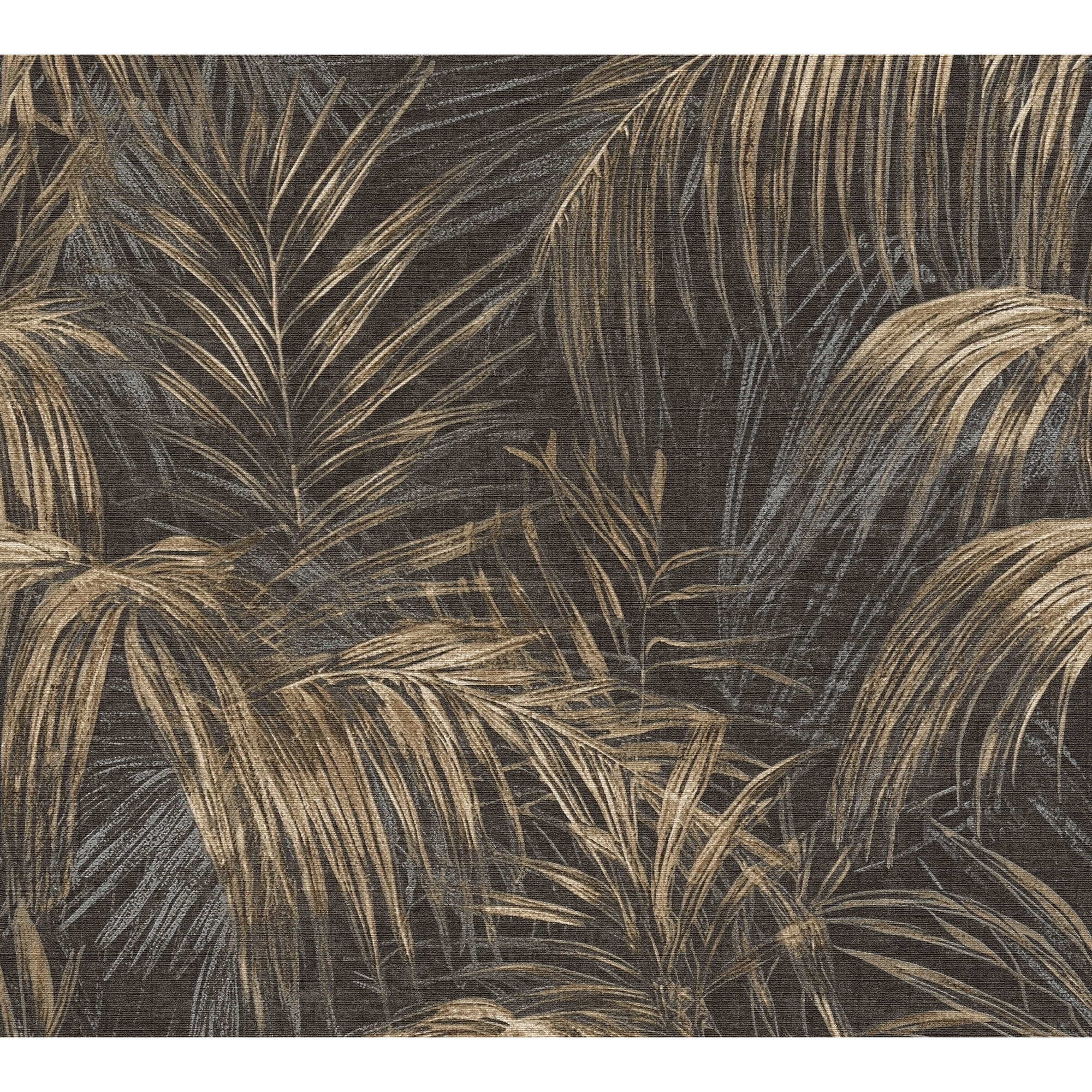 Vliestapete 'Michalsky 6' Palme schwarz 0,53 x 10,05 m
