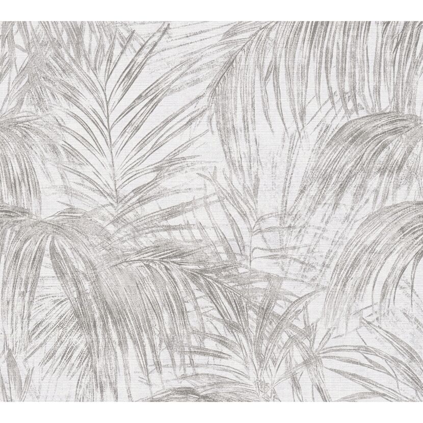 Vliestapete 'Michalsky 6' Palme grau 0,53 x 10,05 m
