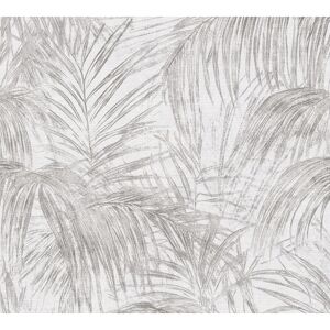 Vliestapete 'Michalsky 6' Palme grau 0,53 x 10,05 m