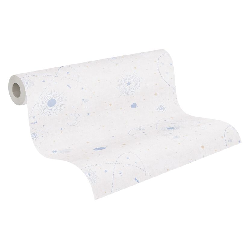 Vliestapete 'Lilly & Luis' Sterne beige 0,53 x 10,05 m