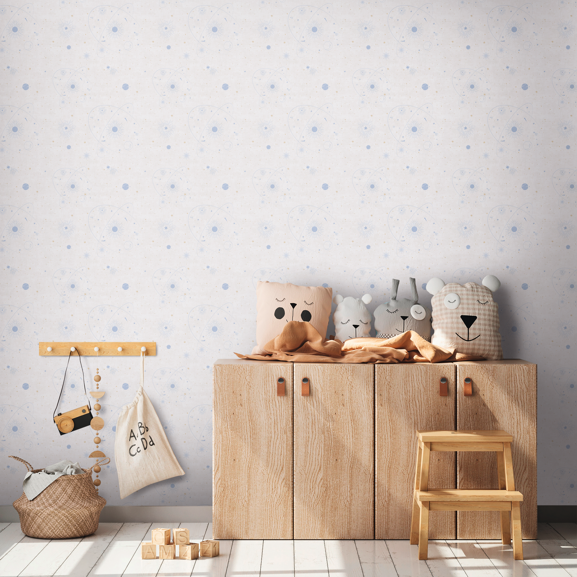 Vliestapete 'Lilly & Luis' Sterne beige 0,53 x 10,05 m