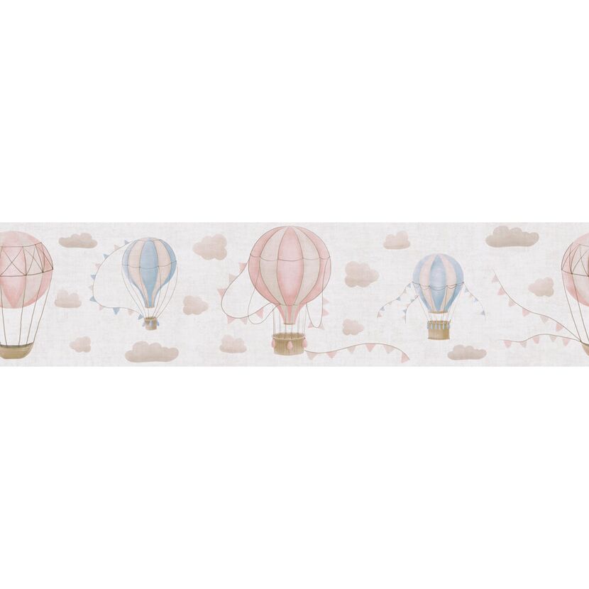 Bordüre 'Lilly & Luis' Ballons beige 0,13 x 5 m
