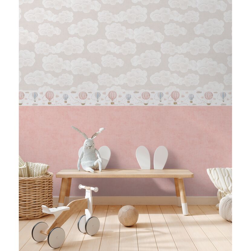 Bordüre 'Lilly & Luis' Ballons beige 0,13 x 5 m