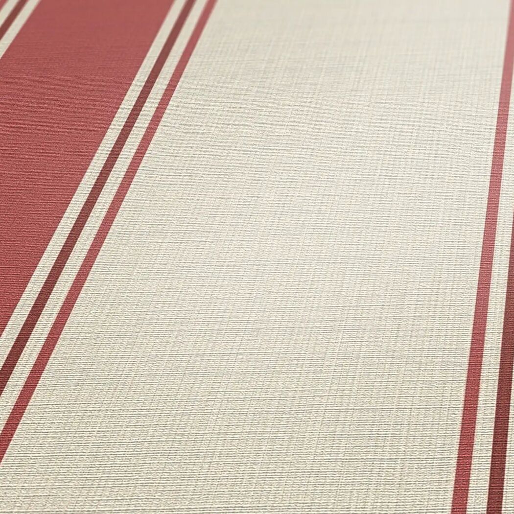 Vliestapete 'Michalsky 6' Streifen rot 0,53 x 10,05 m