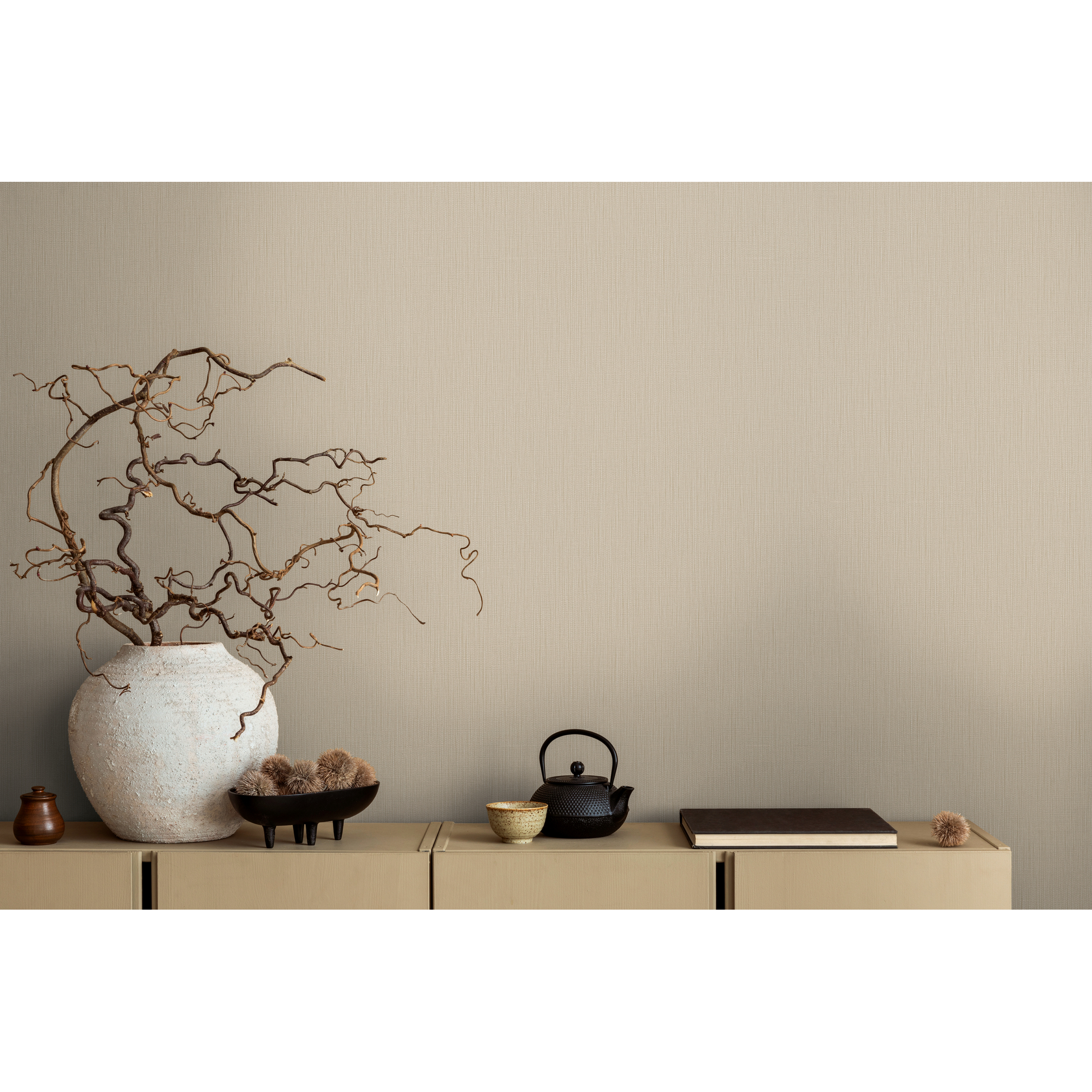 Vliestapete 'Michalsky 6' Gewebe beige 0,53 x 10,05 m