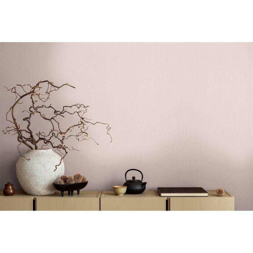 Vliestapete 'Michalsky 6' Gewebe rosa 0,53 x 10,05 m