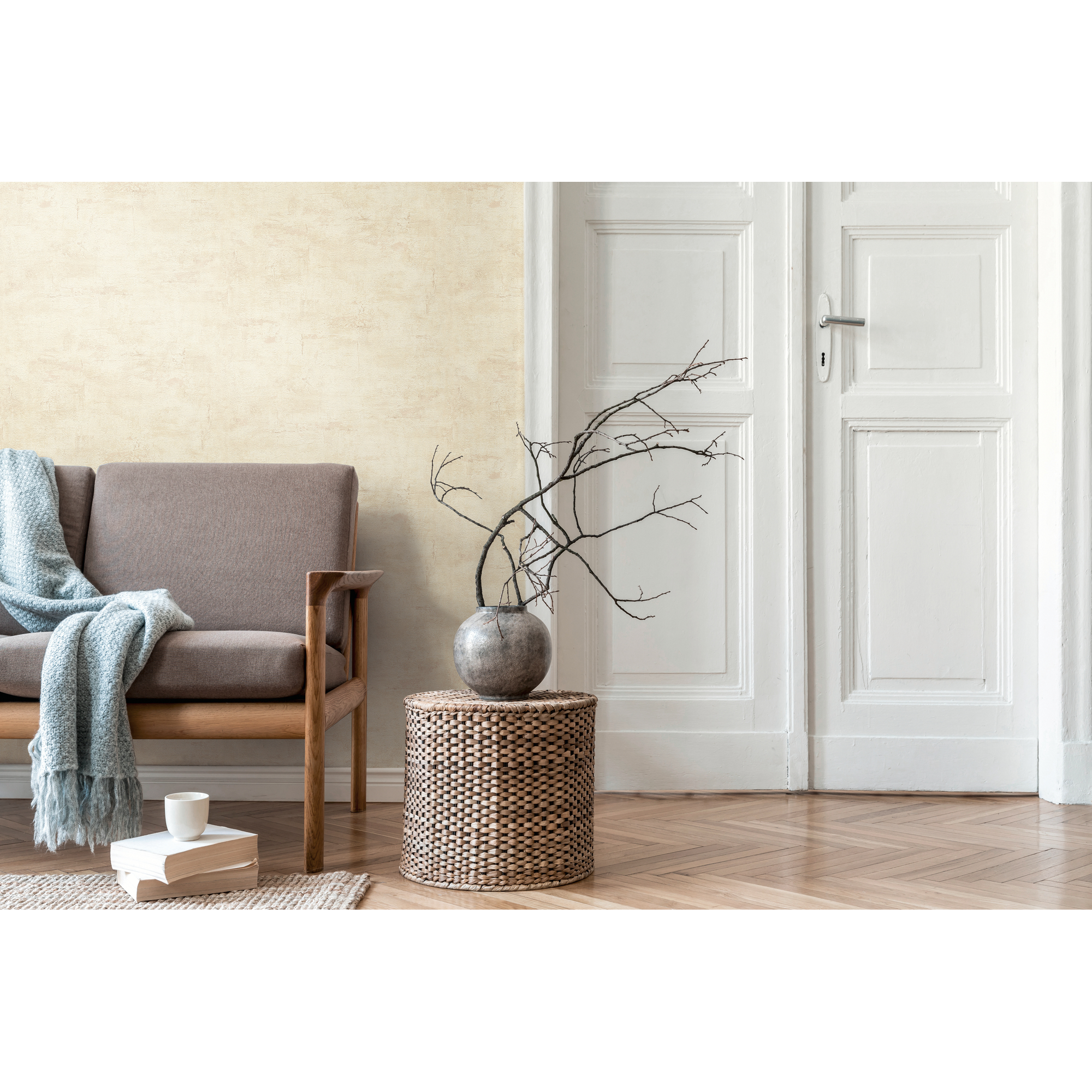 Vliestapete 'Daniel Hechter 7' Putz beige 0,53 x 10,05 m