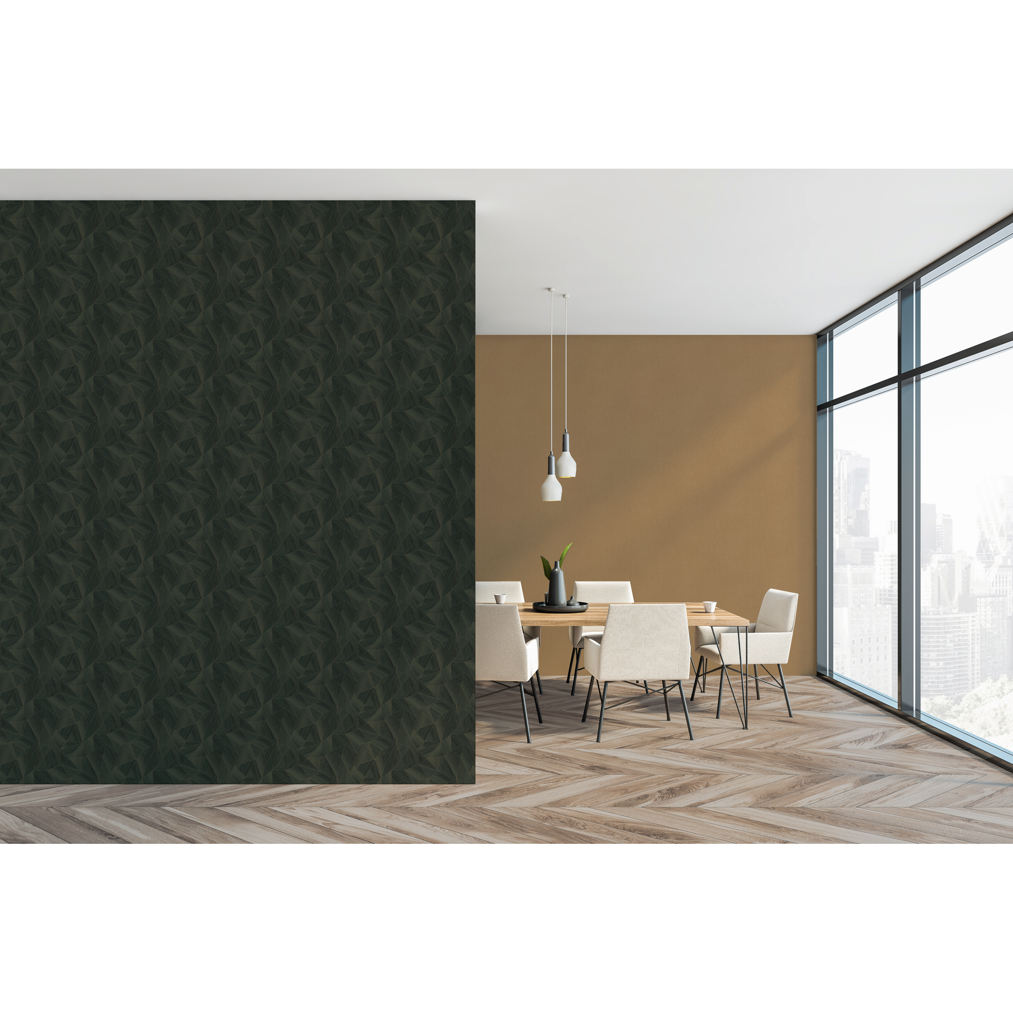 Vliestapete 'Daniel Hechter 7' Grafik grün 0,53 x 10,05 m