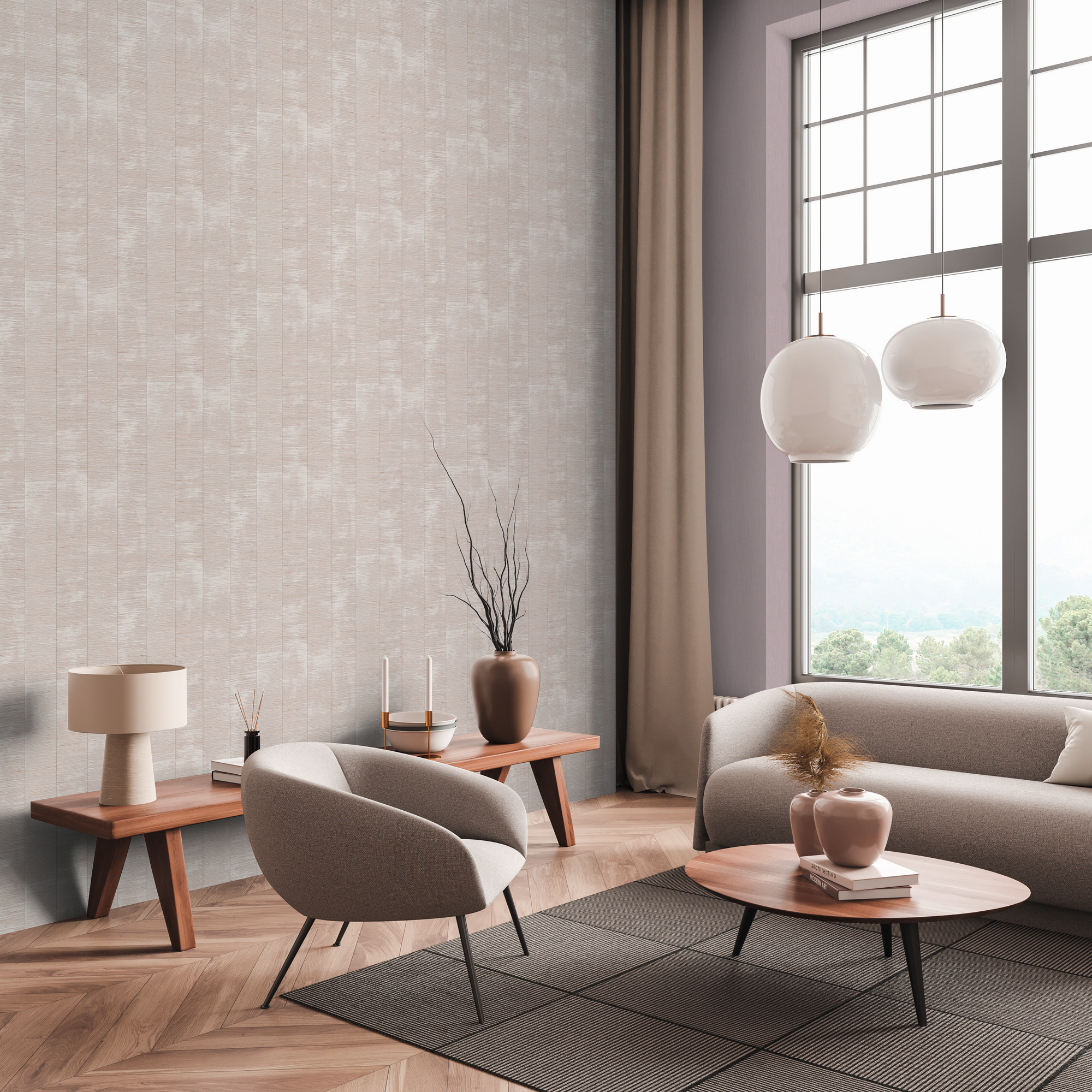 Vliestapete 'Daniel Hechter 7' Struktur beige 0,53 x 10,05 m
