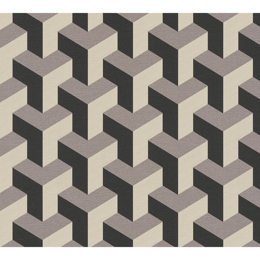 Vliestapete 'Daniel Hechter 7' 3D-Grafik beige 0,53 x 10,05 m