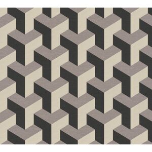 Vliestapete 'Daniel Hechter 7' 3D-Grafik beige 0,53 x 10,05 m