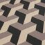 Vliestapete 'Daniel Hechter 7' 3D-Grafik beige 0,53 x 10,05 m