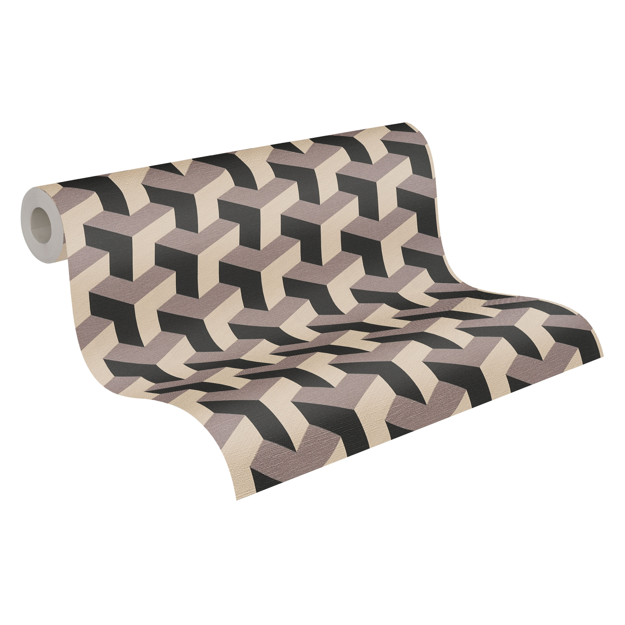 Vliestapete 'Daniel Hechter 7' 3D-Grafik beige 0,53 x 10,05 m