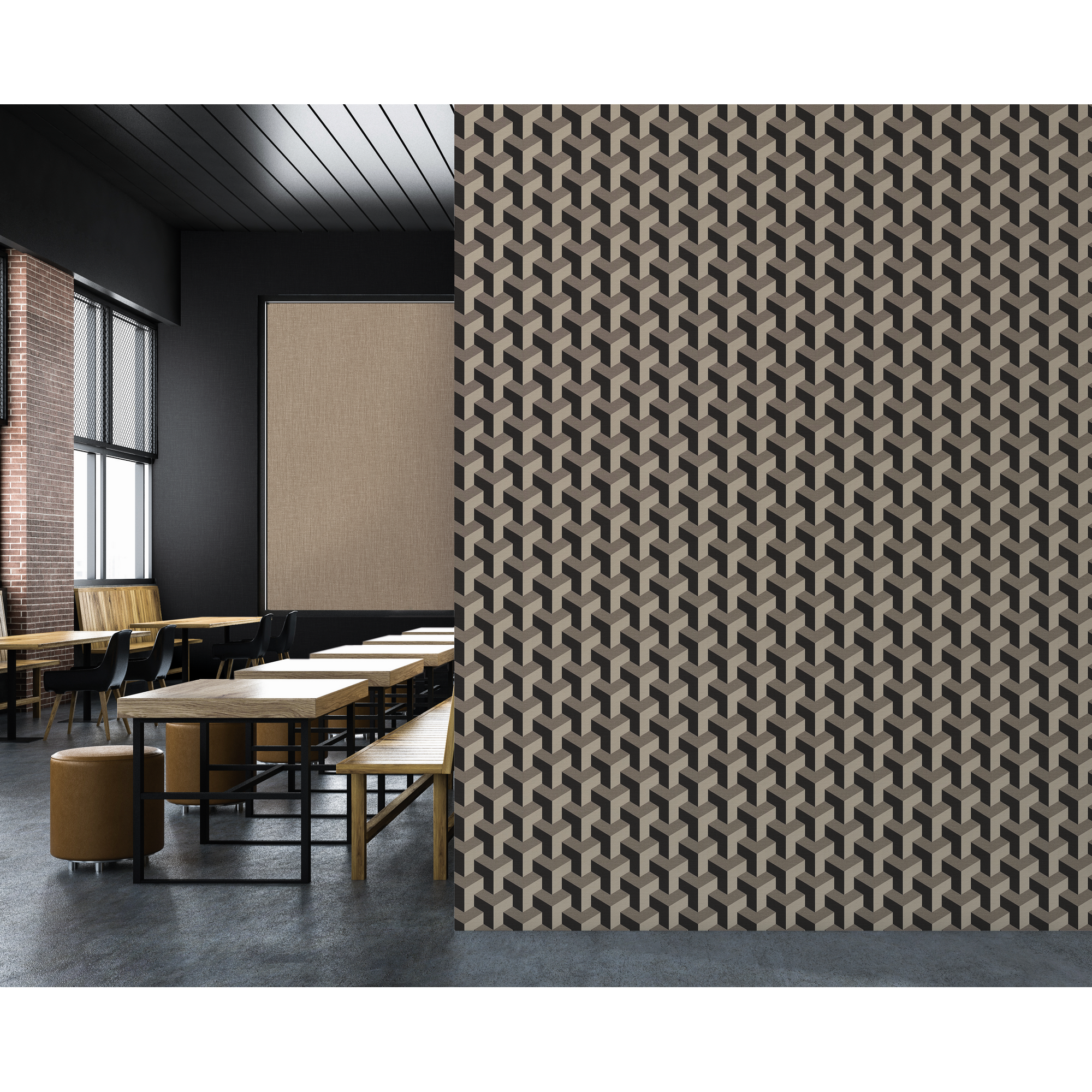 Vliestapete 'Daniel Hechter 7' 3D-Grafik beige 0,53 x 10,05 m