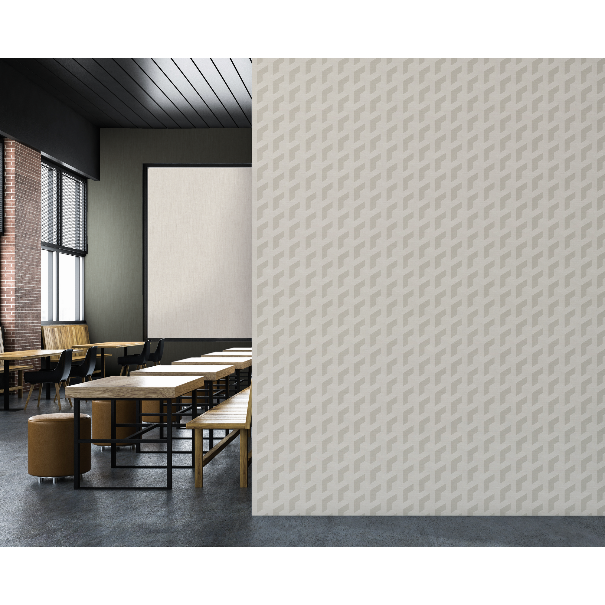 Vliestapete 'Daniel Hechter 7' 3D-Grafik grau 0,53 x 10,05 m