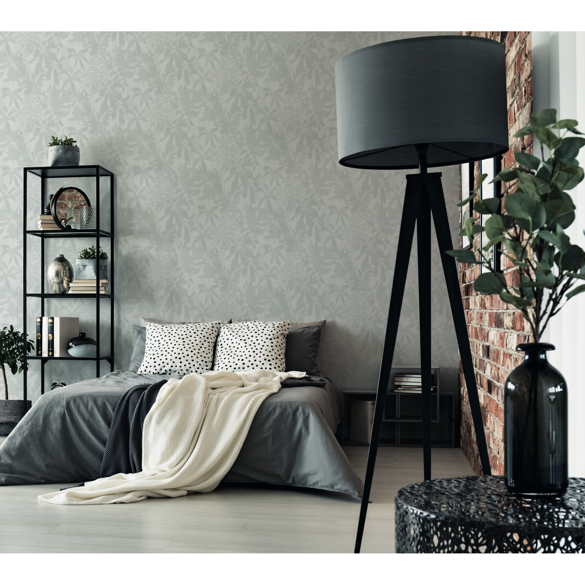 Vliestapete 'Daniel Hechter 7' Blätter mint 0,53 x 10,05 m