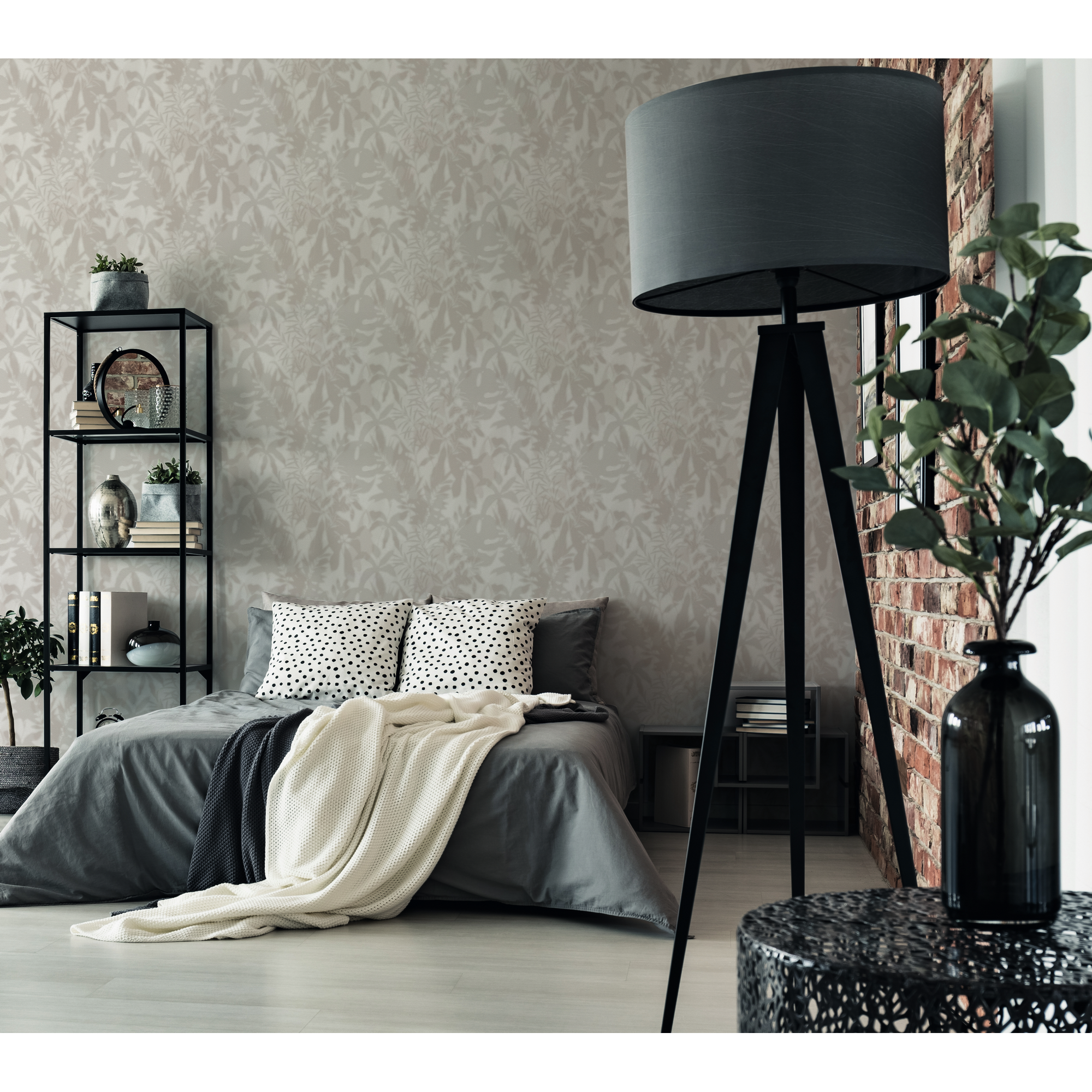 Vliestapete 'Daniel Hechter 7' Blätter beige 0,53 x 10,05 m