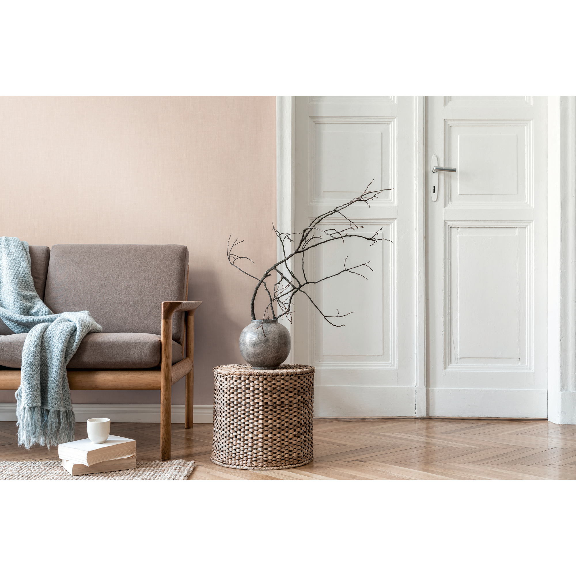 Vliestapete 'Daniel Hechter 7' Uni hellbeige 0,53 x 10,05 m