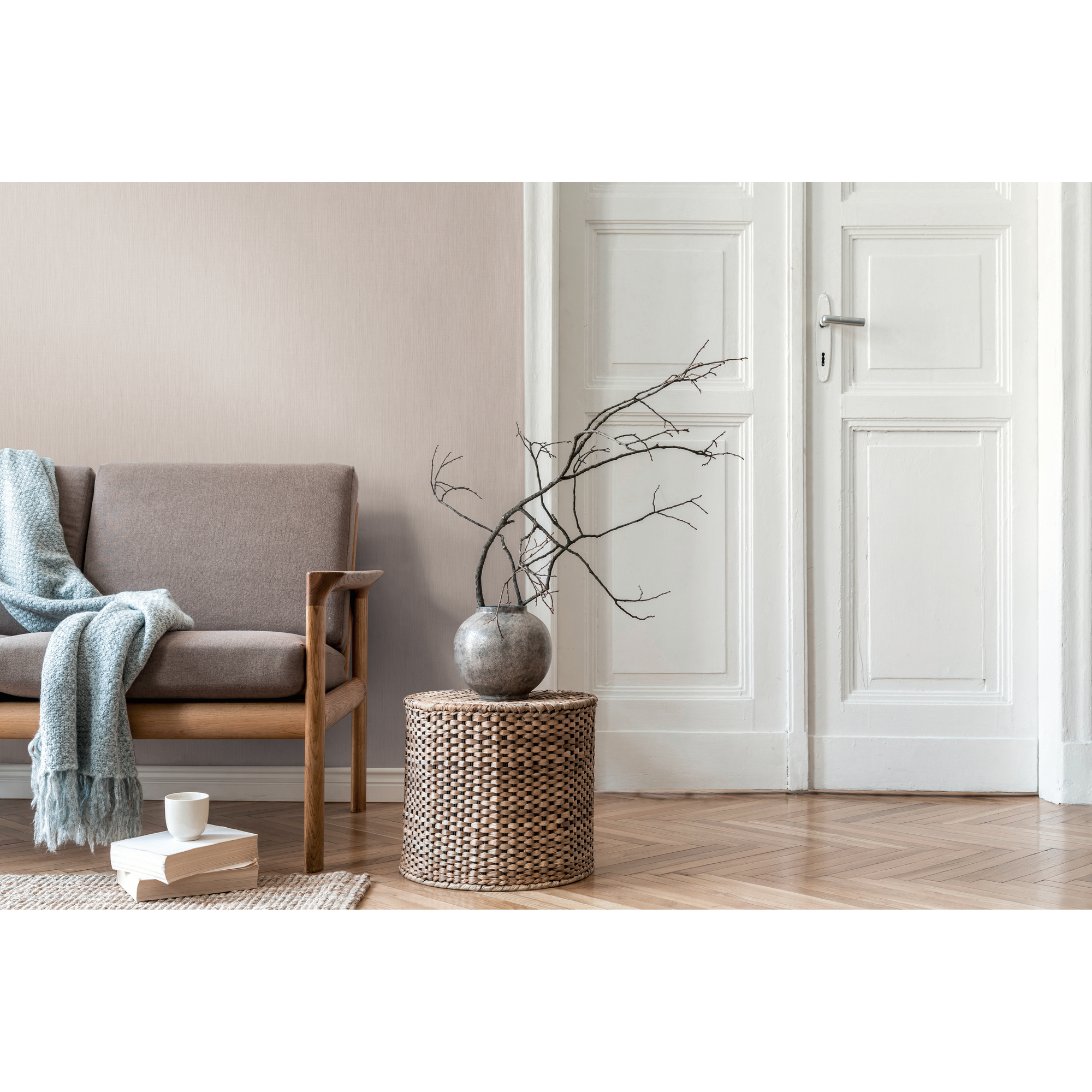 Vliestapete 'Daniel Hechter 7' Uni beige 0,53 x 10,05 m