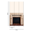 Vliestapete 'Daniel Hechter 7' Kamin beige 3-teilig 1,59 x 2,8 m