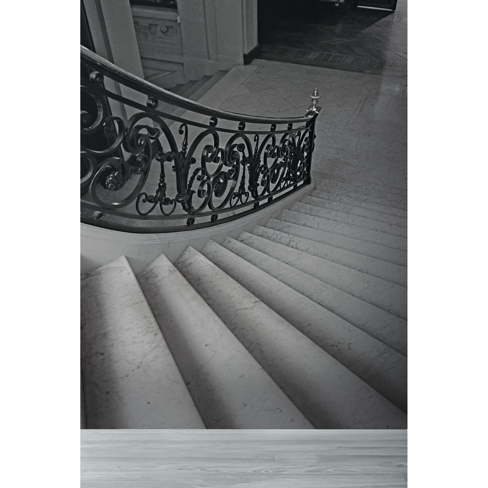 Vliestapete 'Daniel Hechter 7' Treppe grau 3-teilig 2,12 x 2,8 m