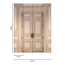 Vliestapete 'Daniel Hechter 7' Tür beige 3-teilig 2,12 x 2,8 m