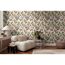 Vliestapete 'Anna d'Andrea' Blätter beige 0,53 x 10,05 m